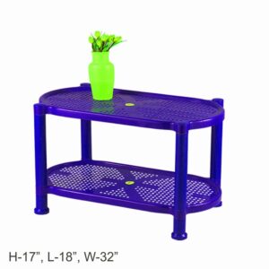 double layer plastic table