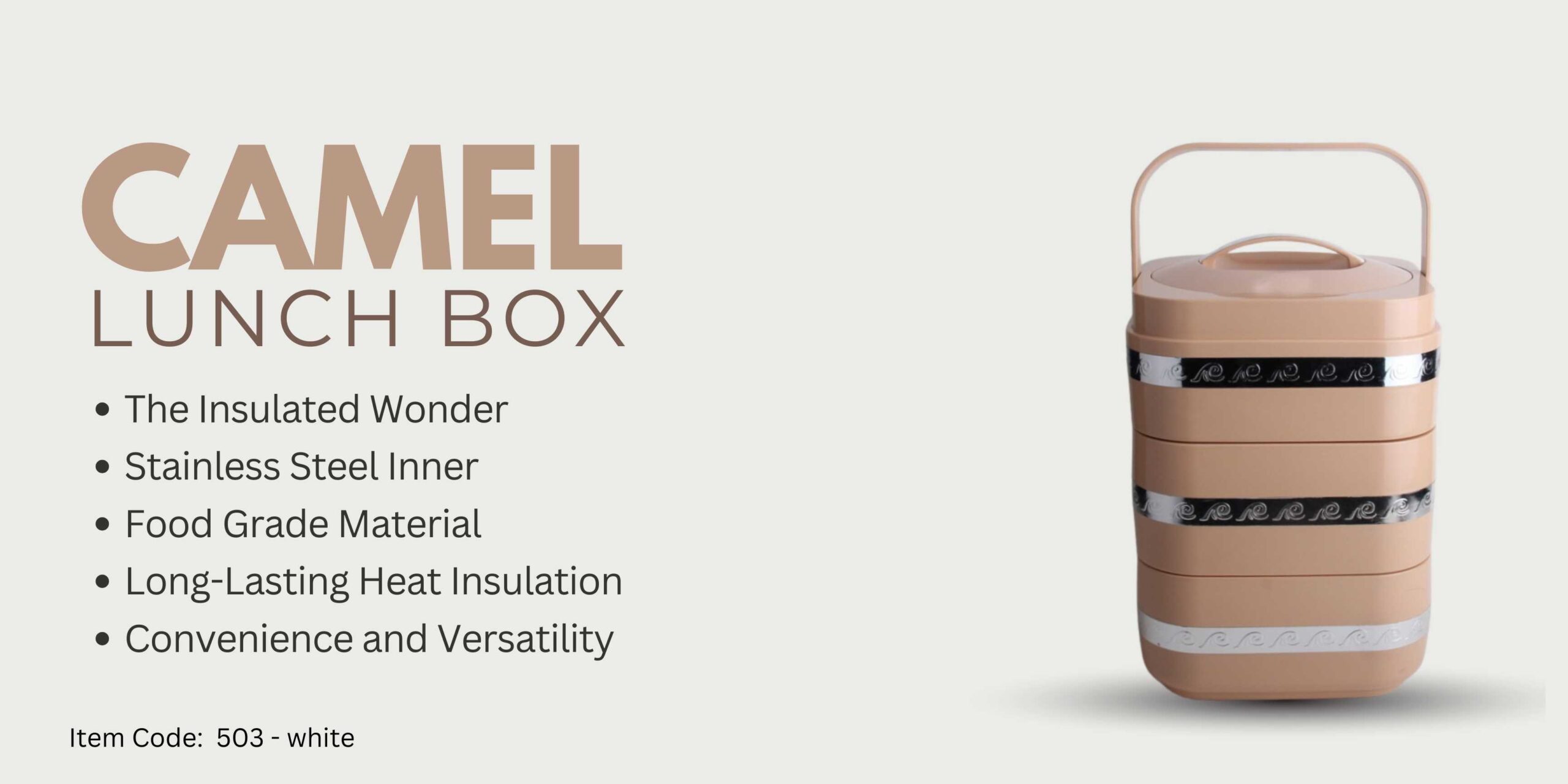 camel lunch box, food flask